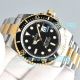 HP Factoty Luxury Clone Rolex Submariner Two-tone Black Face Watch Swiss 3235 Movement (3)_th.jpg